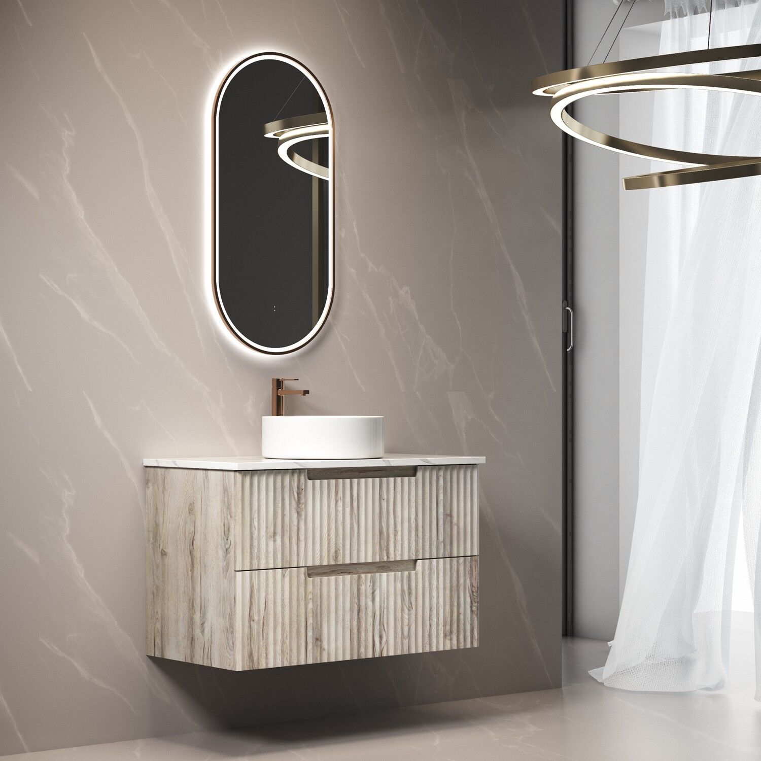 Aulic Tuscana Wall Hung 900mm - Image 2