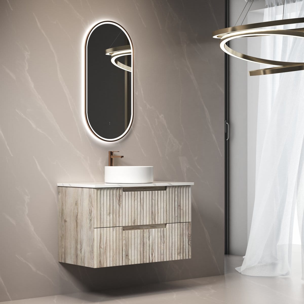 Aulic Tuscana Wall Hung 900mm | QA Bathrooms