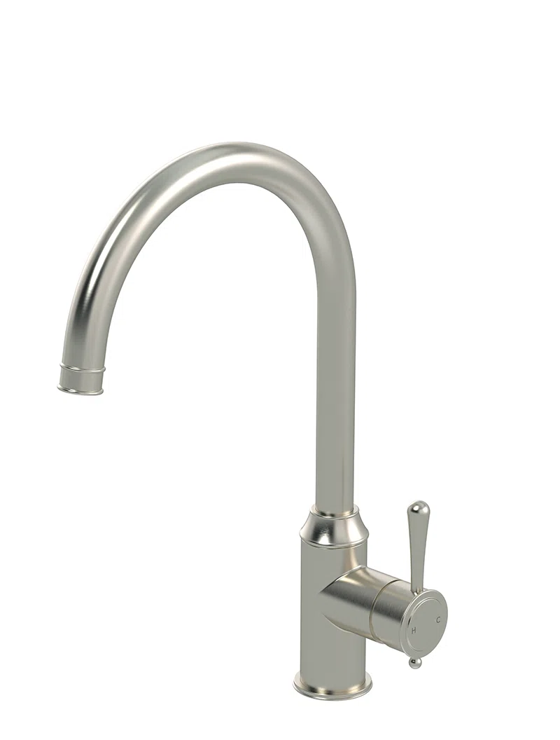 Meir Harrington Kitchen Mixer with Swivel Spout | QA Bathrooms