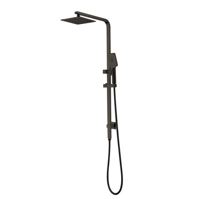 Multifunction Square Sliding Shower With Overhead Rain Shower