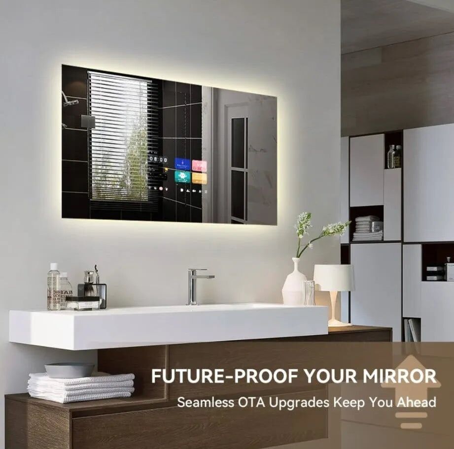 Litecon Nova N1 smart mirror in a bathroom